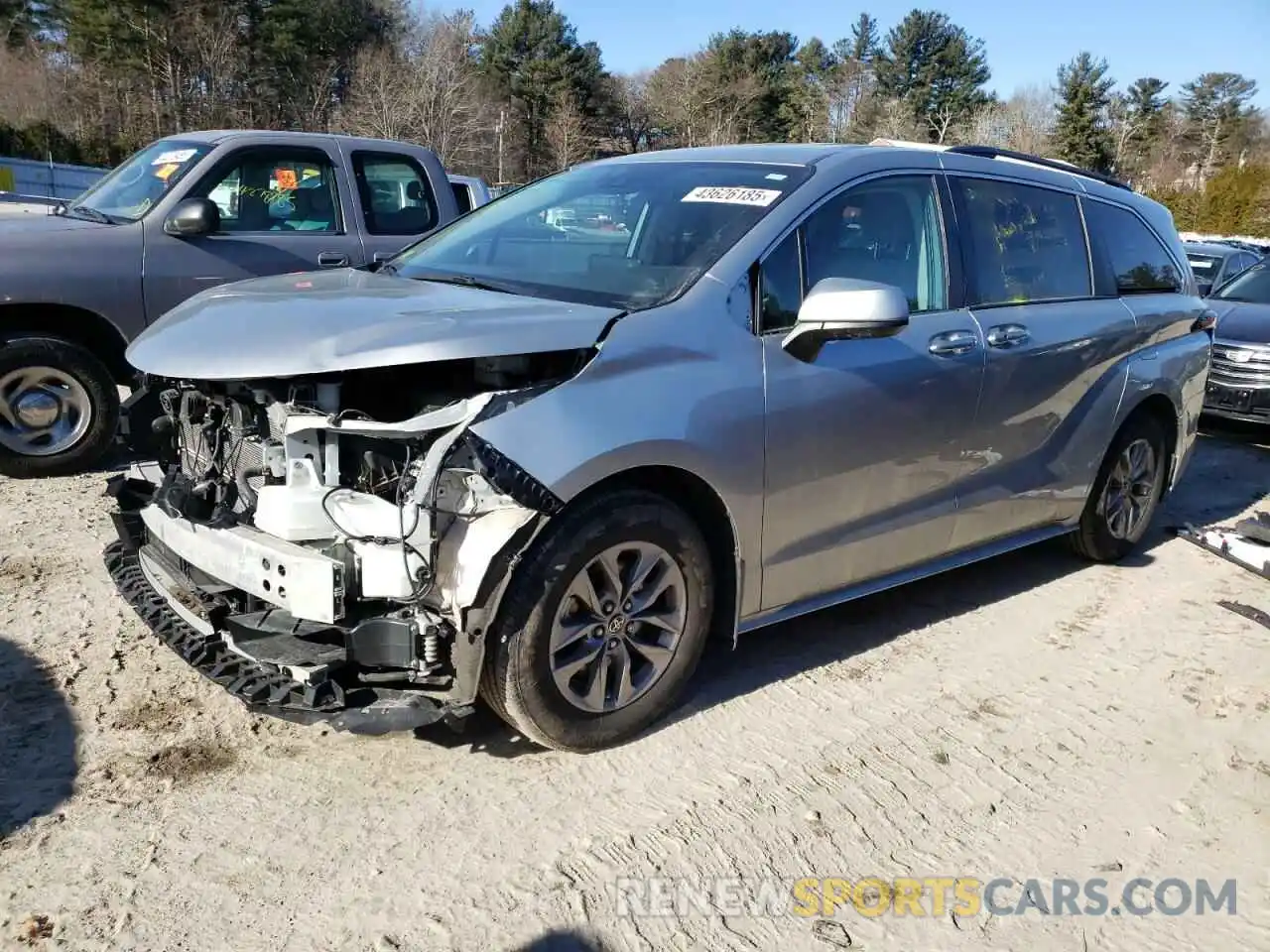 1 Photograph of a damaged car 5TDKSKFC9NS051307 TOYOTA All Models 2022