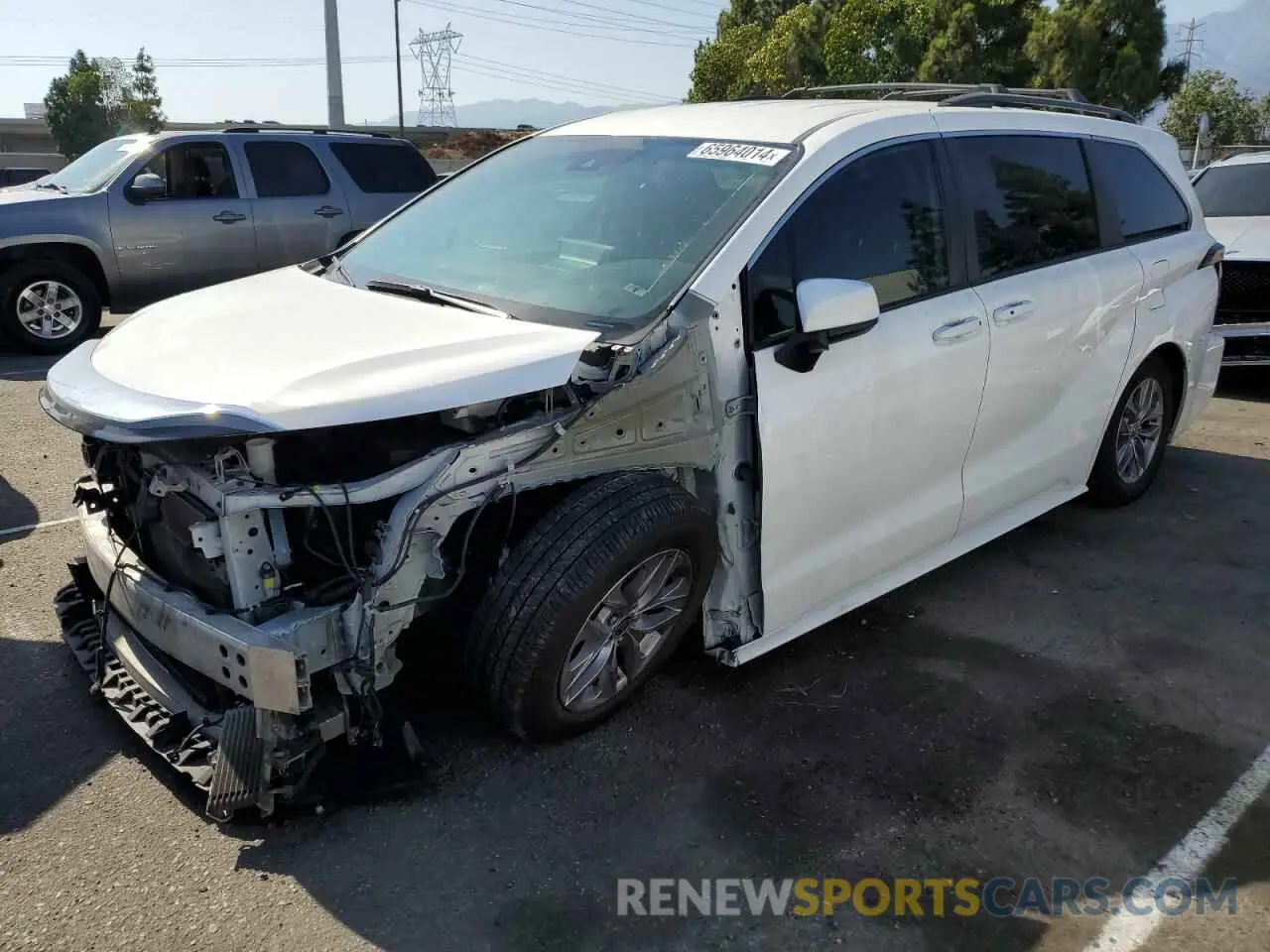 1 Photograph of a damaged car 5TDKSKFCXNS058685 TOYOTA All Models 2022
