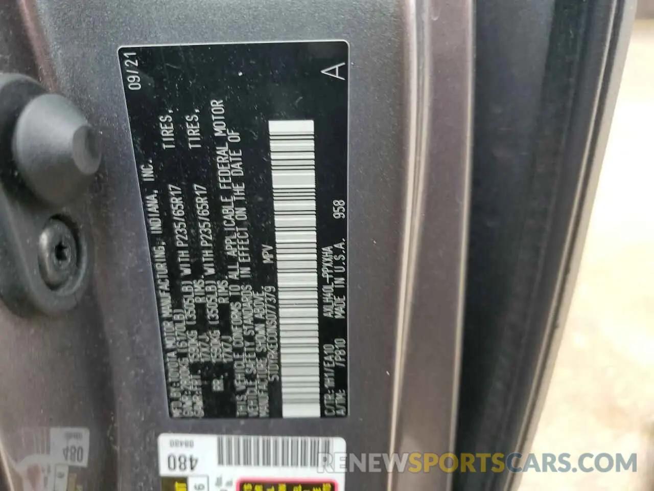 13 Photograph of a damaged car 5TDYRKEC0NS077379 TOYOTA All Models 2022