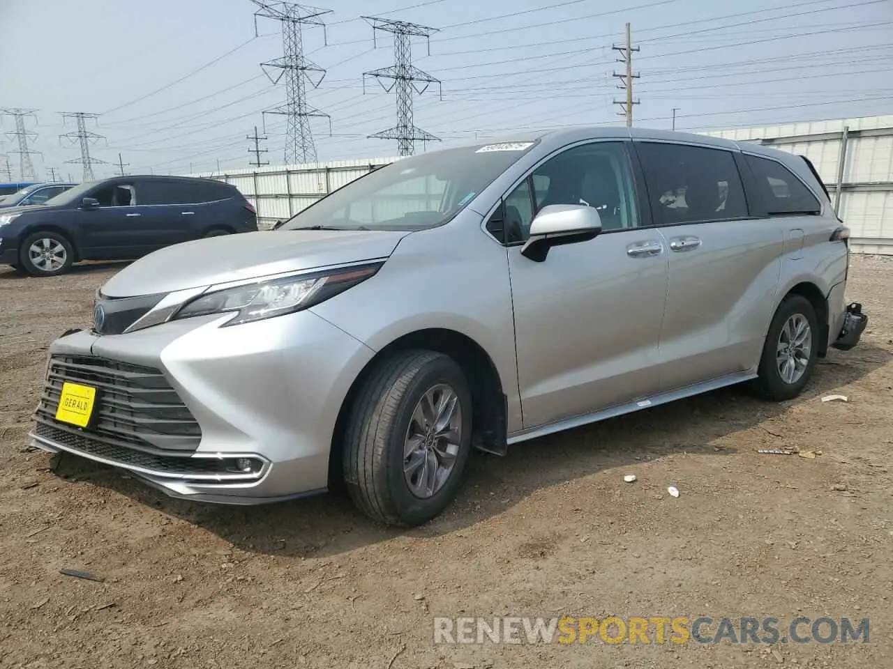 1 Photograph of a damaged car 5TDYRKEC0NS128511 TOYOTA All Models 2022