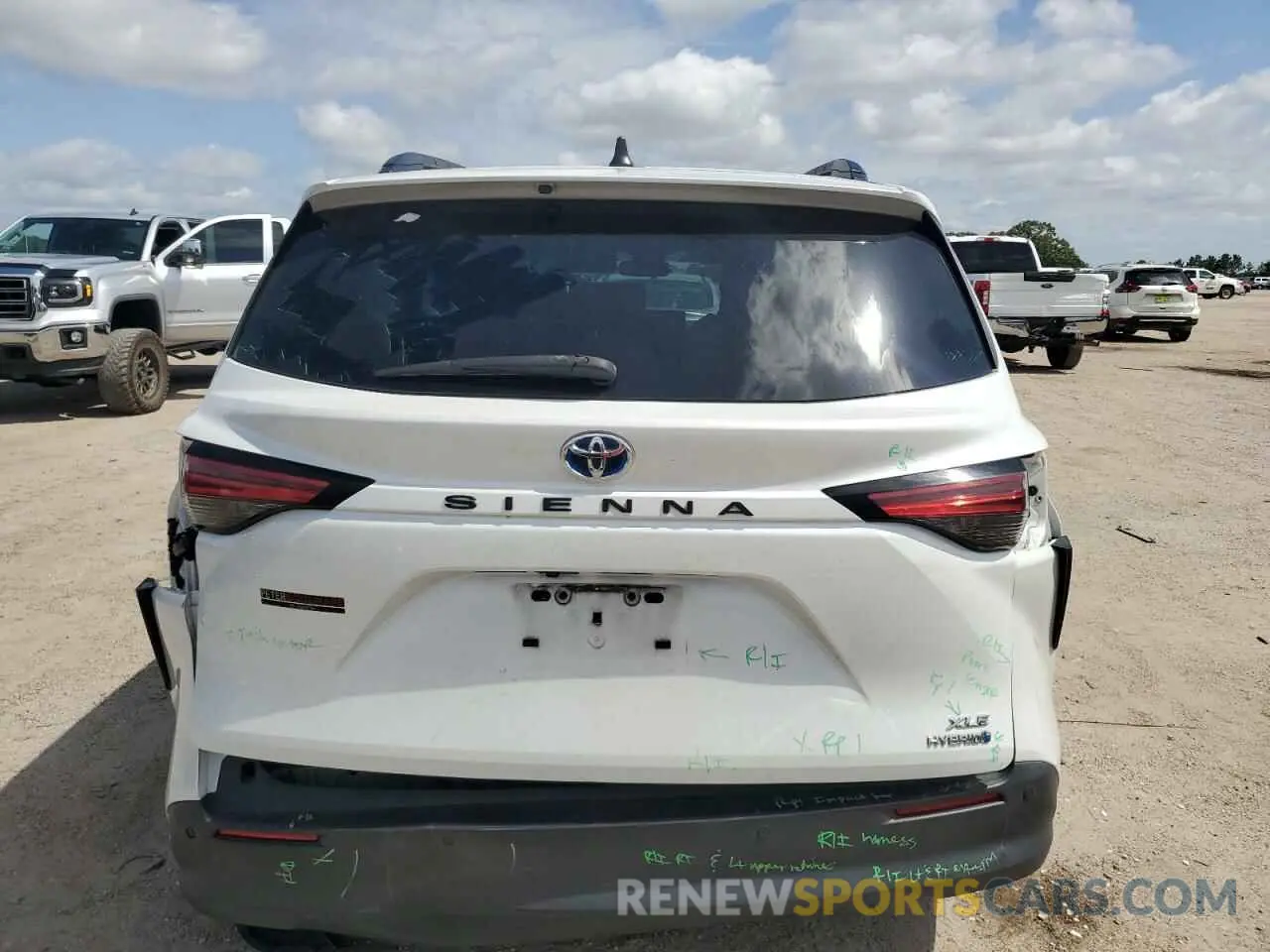 6 Photograph of a damaged car 5TDYRKEC3NS113730 TOYOTA All Models 2022