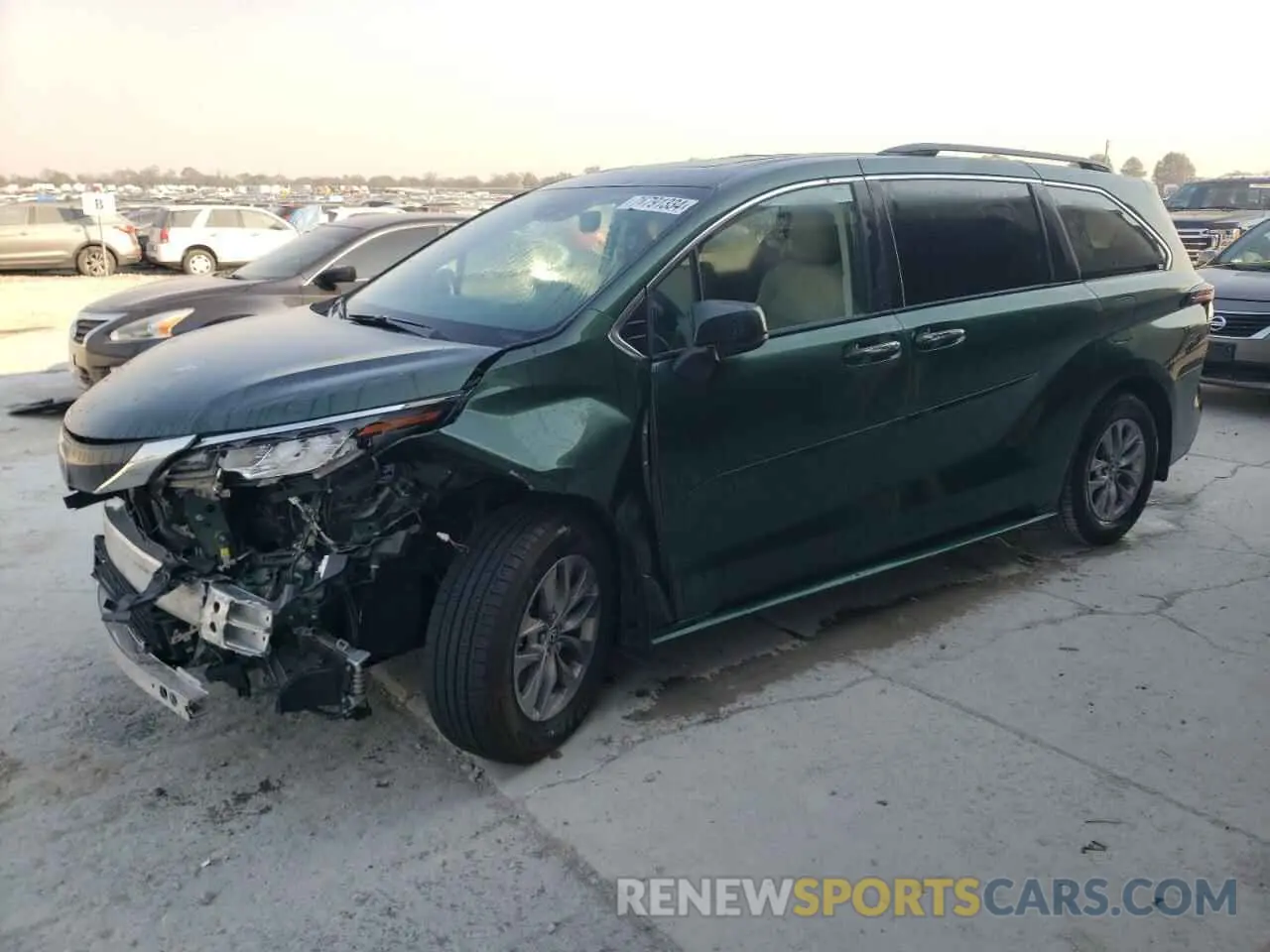 1 Photograph of a damaged car 5TDYRKEC5NS090063 TOYOTA All Models 2022