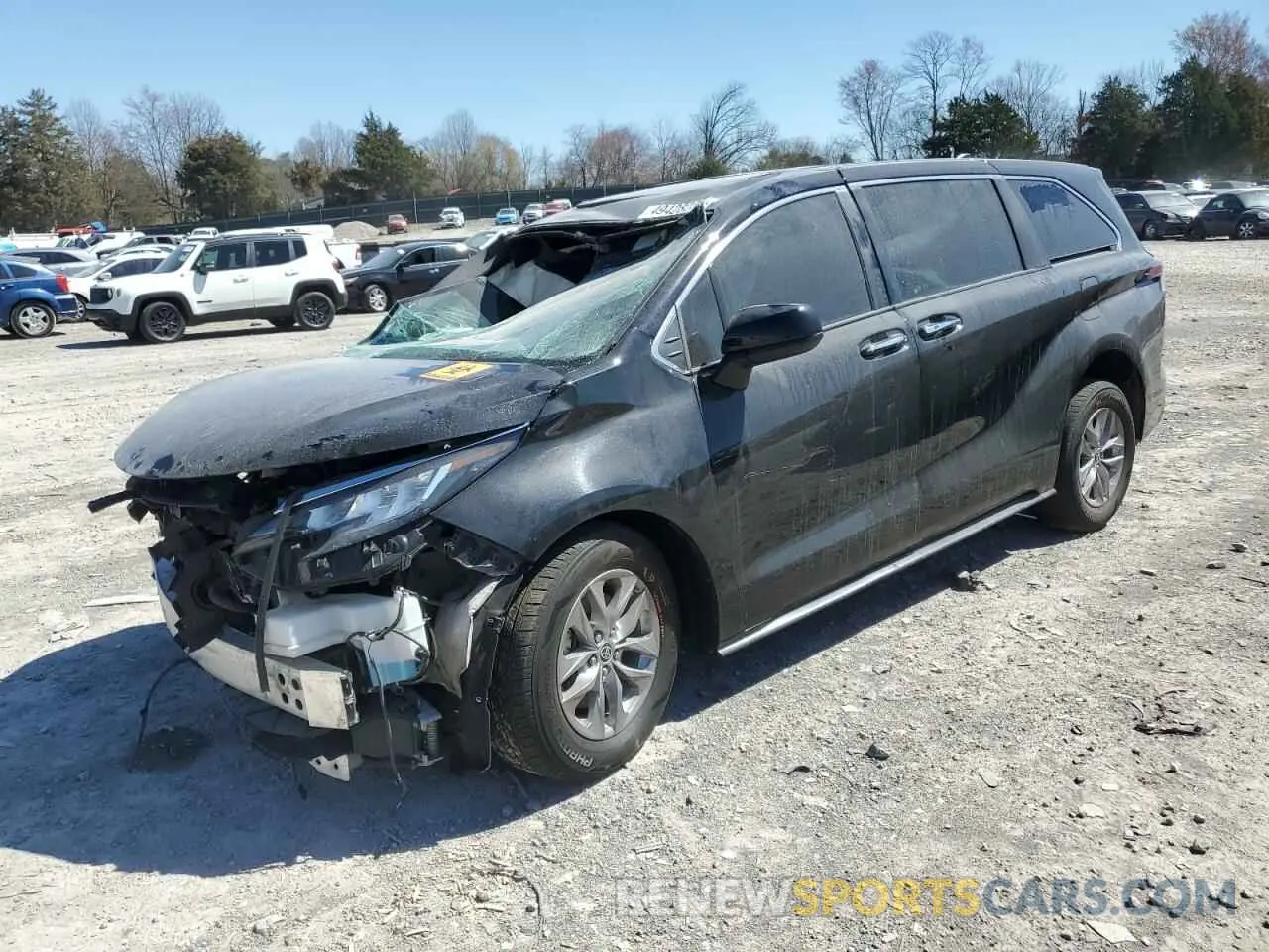 1 Photograph of a damaged car 5TDYRKEC8NS106689 TOYOTA All Models 2022