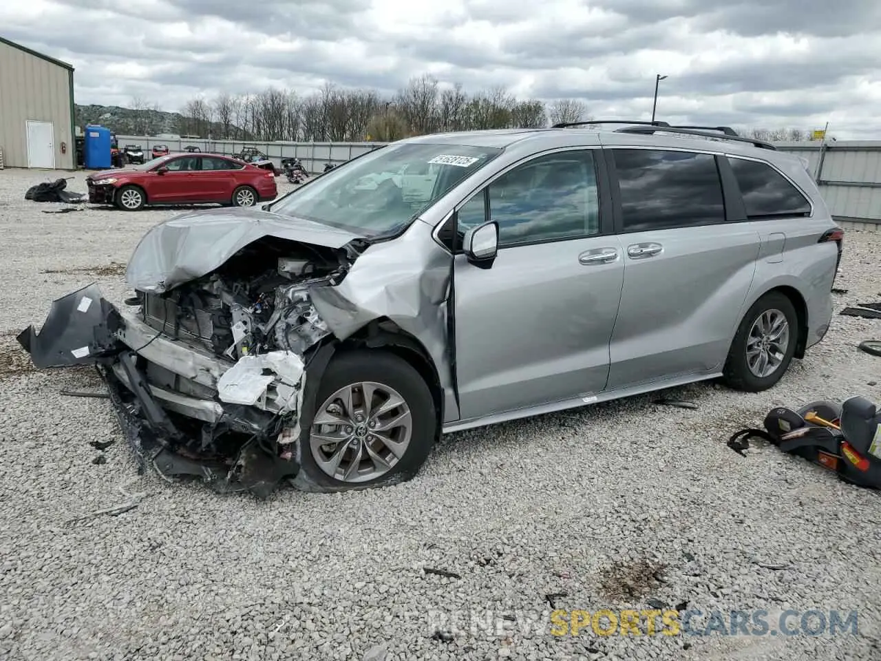 1 Photograph of a damaged car 5TDYSKFC0NS063131 TOYOTA All Models 2022