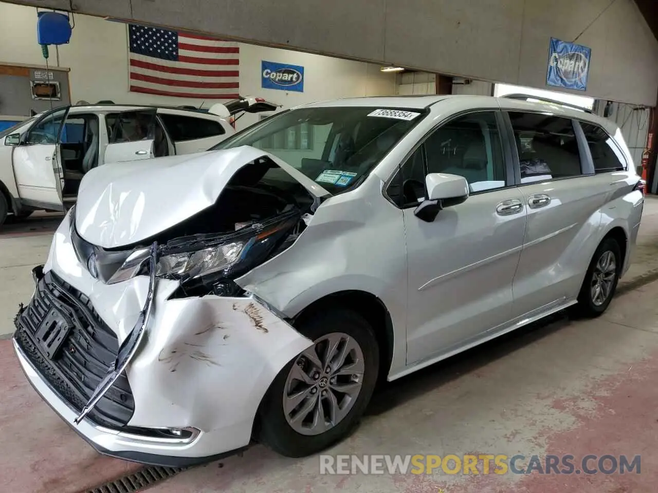 1 Photograph of a damaged car 5TDYSKFC5NS066266 TOYOTA All Models 2022