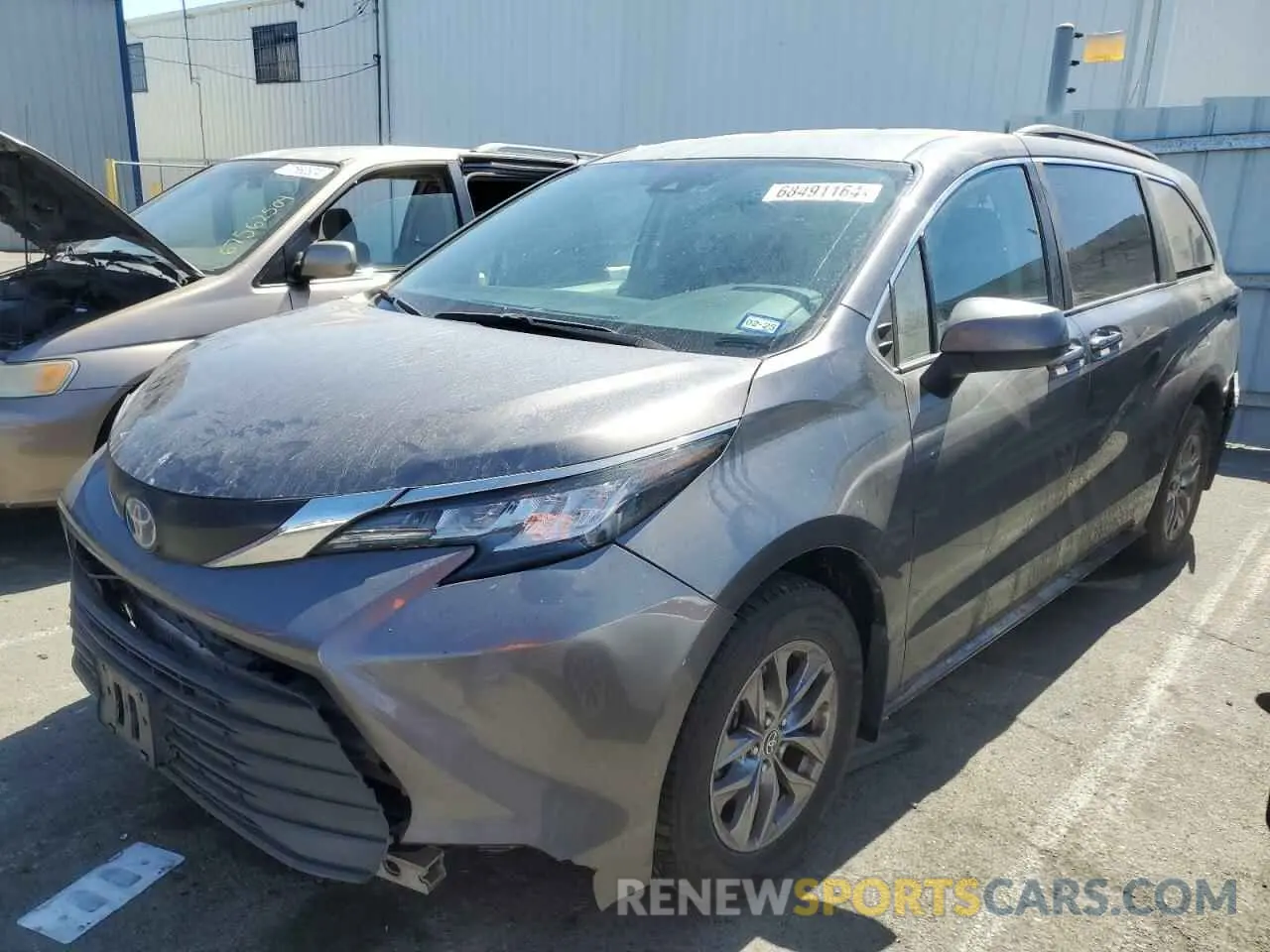 1 Photograph of a damaged car 5TDKRKEC0PS145298 TOYOTA All Models 2023