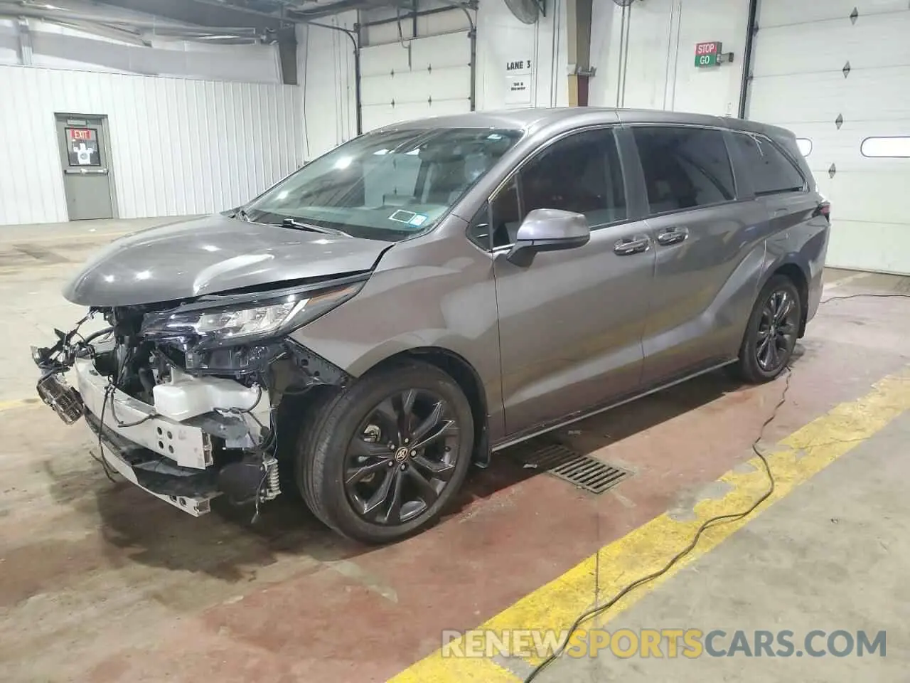 1 Photograph of a damaged car 5TDKRKEC9PS153691 TOYOTA All Models 2023