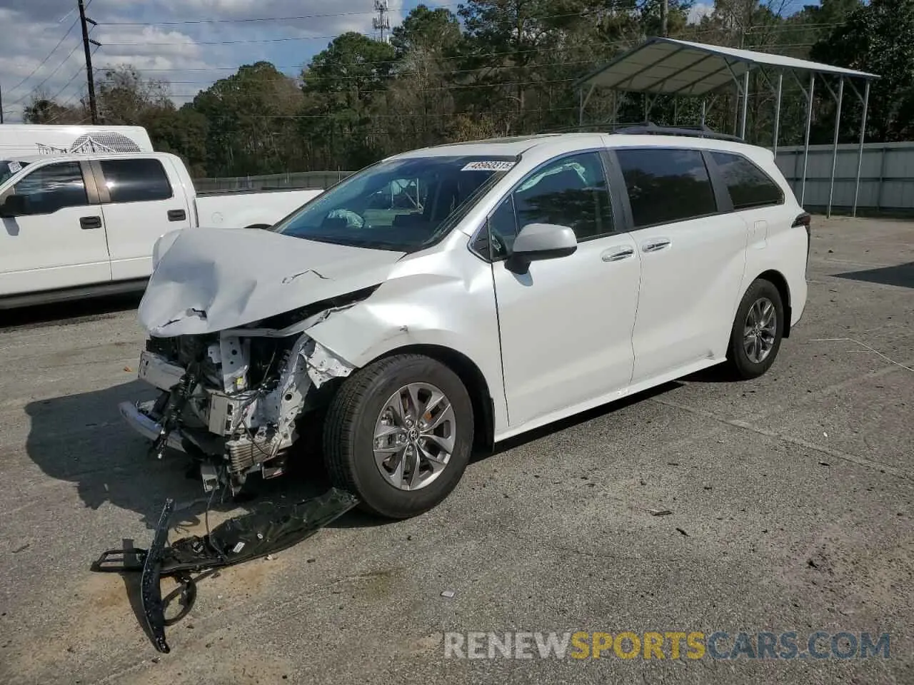 1 Photograph of a damaged car 5TDYRKEC1PS165988 TOYOTA All Models 2023