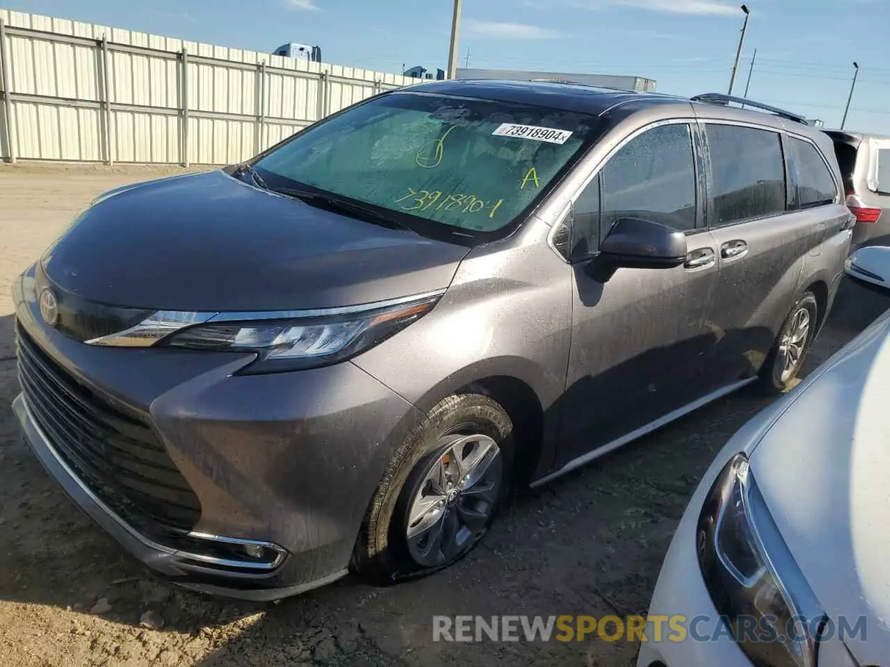 1 Photograph of a damaged car 5TDYRKEC5PS149650 TOYOTA All Models 2023