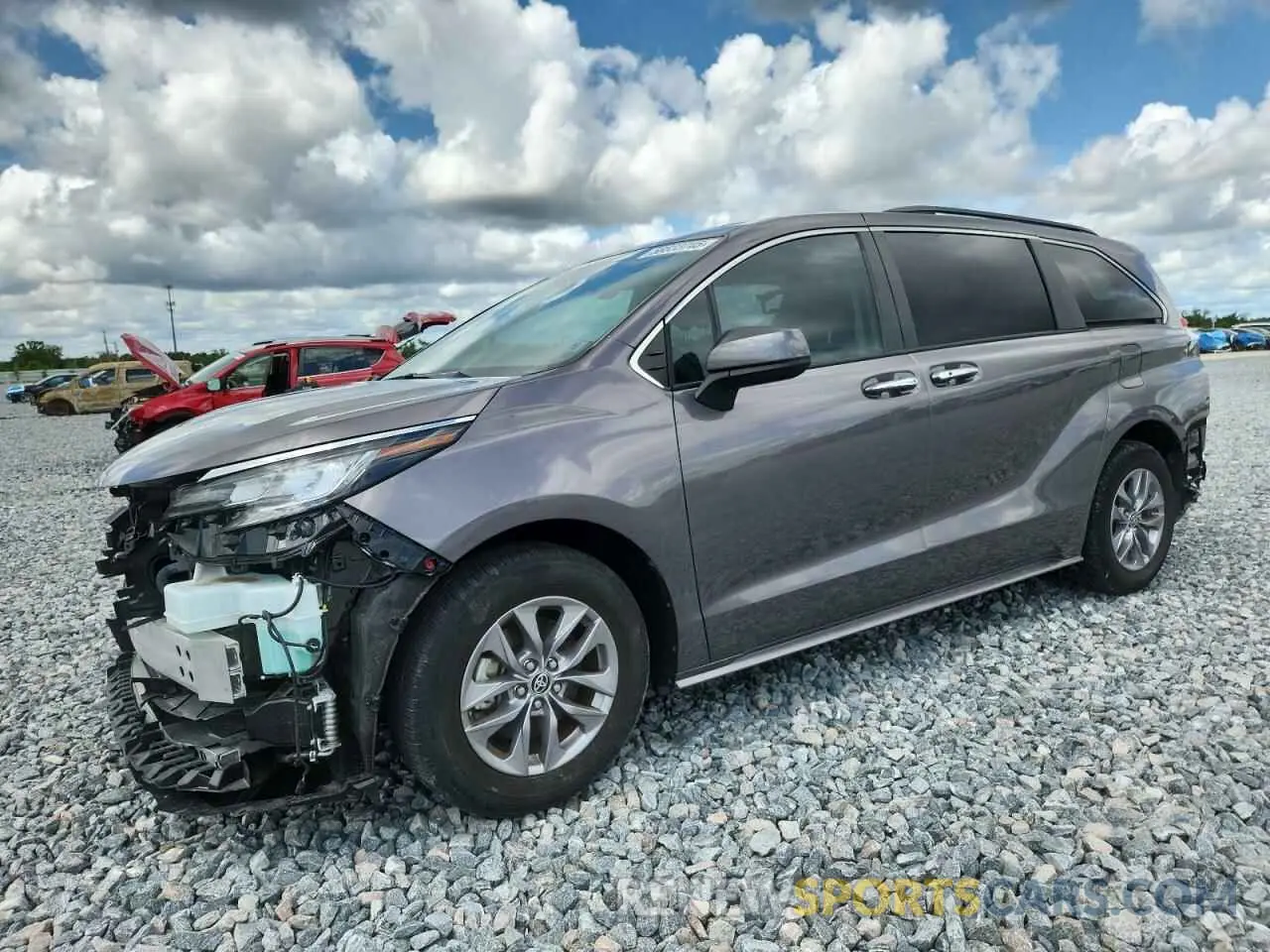 1 Photograph of a damaged car 5TDYRKEC6PS147342 TOYOTA All Models 2023