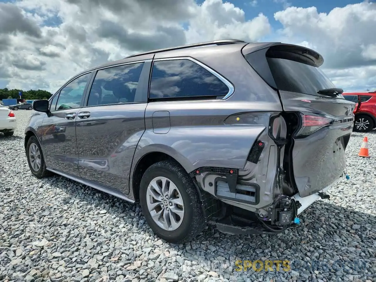 2 Photograph of a damaged car 5TDYRKEC6PS147342 TOYOTA All Models 2023