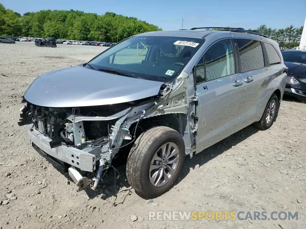 1 Photograph of a damaged car 5TDBRKECXRS205199 TOYOTA All Models 2024