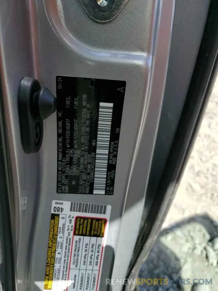 13 Photograph of a damaged car 5TDBRKECXRS205199 TOYOTA All Models 2024