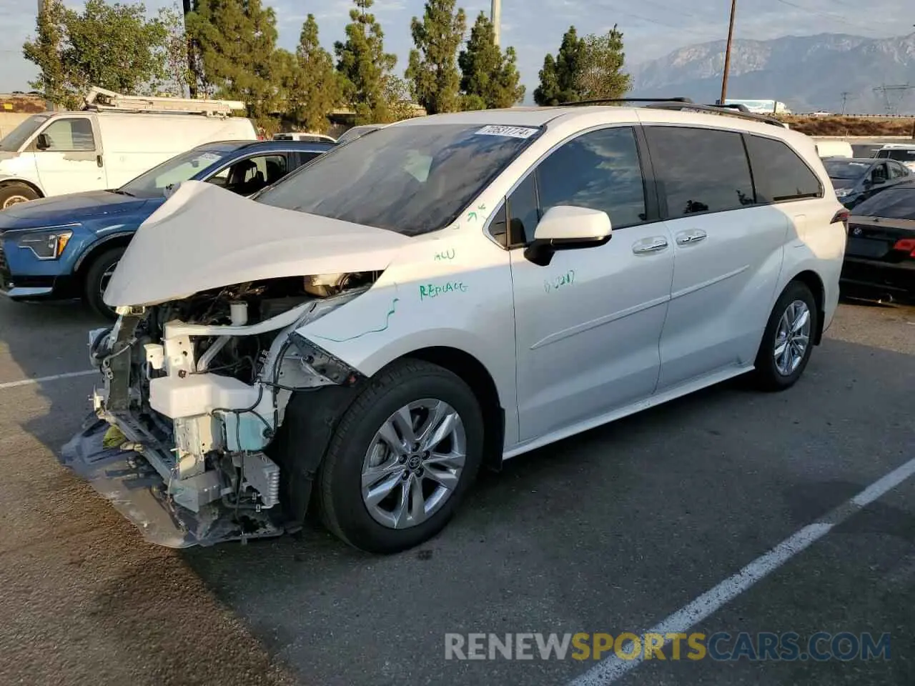 1 Photograph of a damaged car 5TDJRKEC9RS211314 TOYOTA All Models 2024