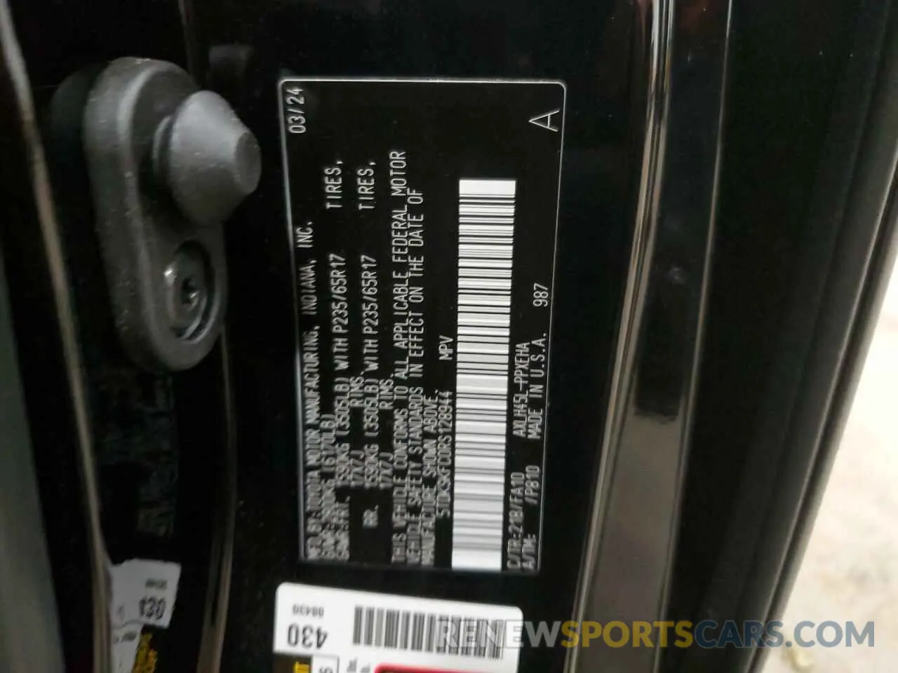 15 Photograph of a damaged car 5TDKSKFC0RS128944 TOYOTA All Models 2024