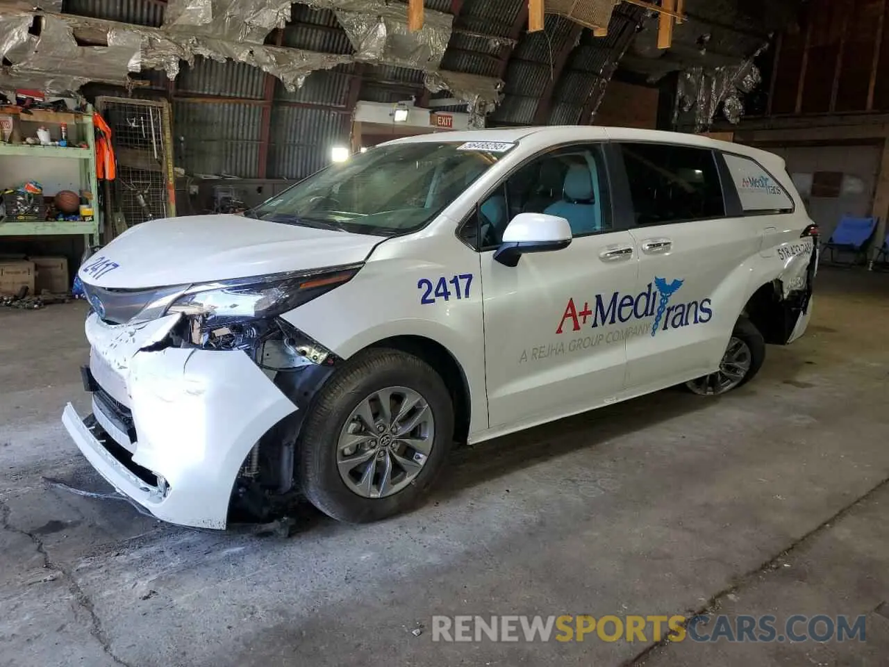 1 Photograph of a damaged car 5TDYRKEC2RS217454 TOYOTA All Models 2024