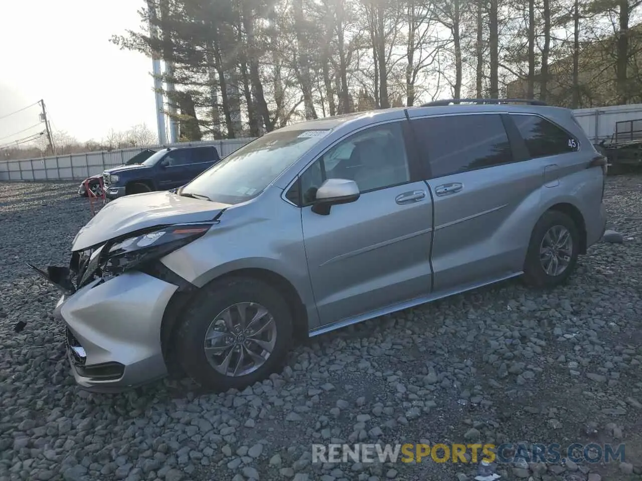 1 Photograph of a damaged car 5TDBRKEC4SS245039 TOYOTA All Models 2025