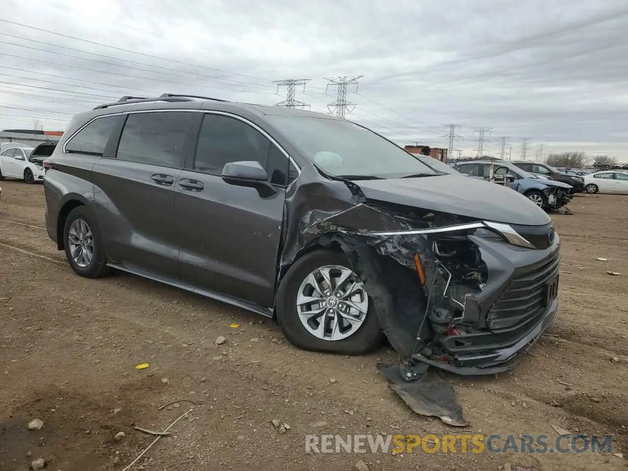 4 Photograph of a damaged car 5TDBSKFC7SS171375 TOYOTA All Models 2025