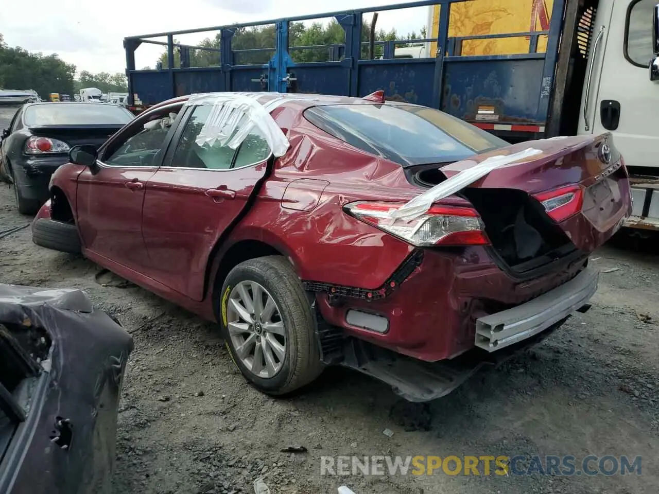 2 Photograph of a damaged car 4T1B11HKXKU258373 TOYOTA ALL OTHER 2019