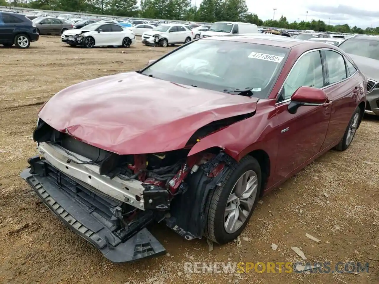 2 Photograph of a damaged car 4T1B21FB2KU003846 TOYOTA AVALON 2019