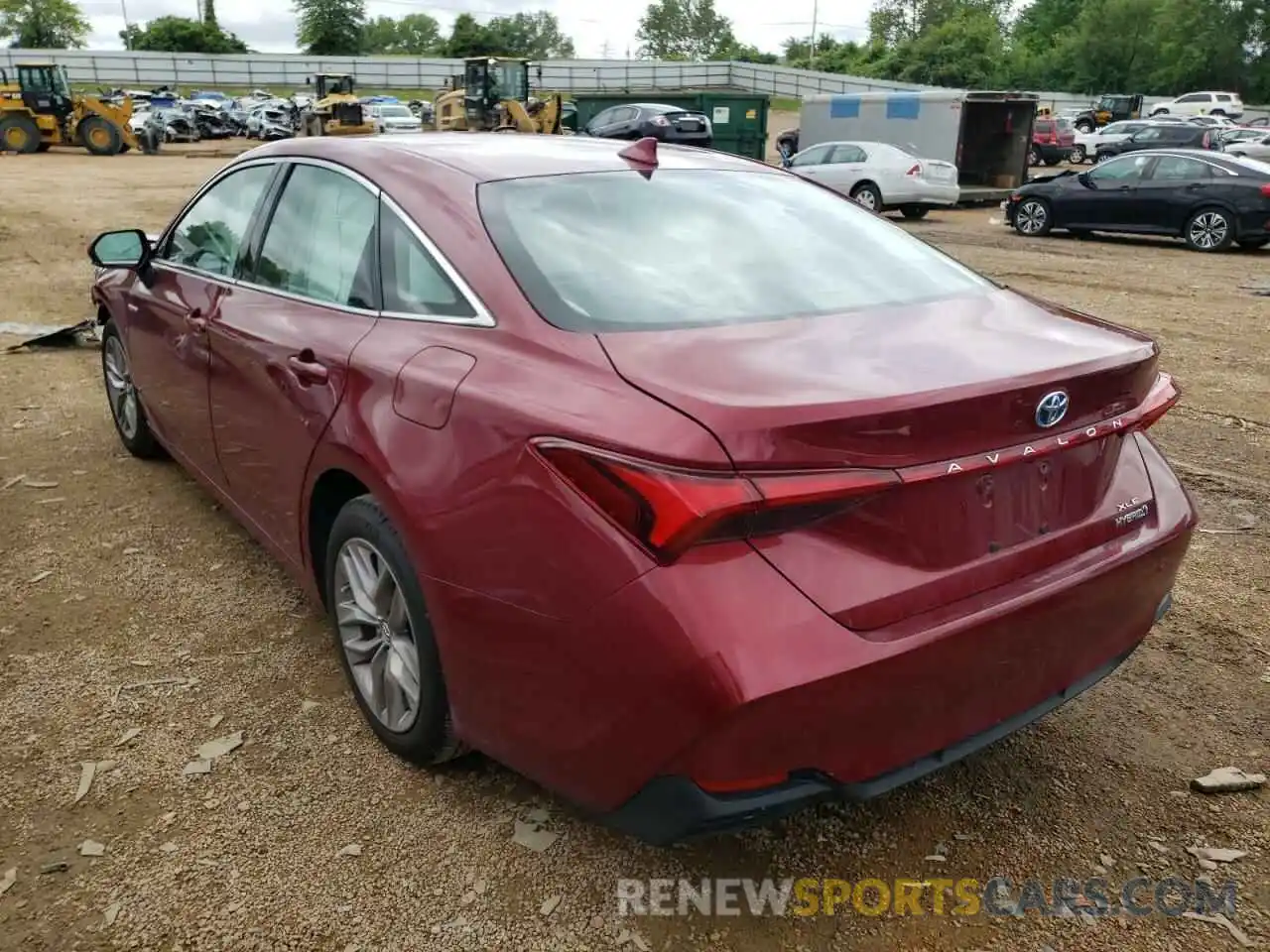 3 Photograph of a damaged car 4T1B21FB2KU003846 TOYOTA AVALON 2019