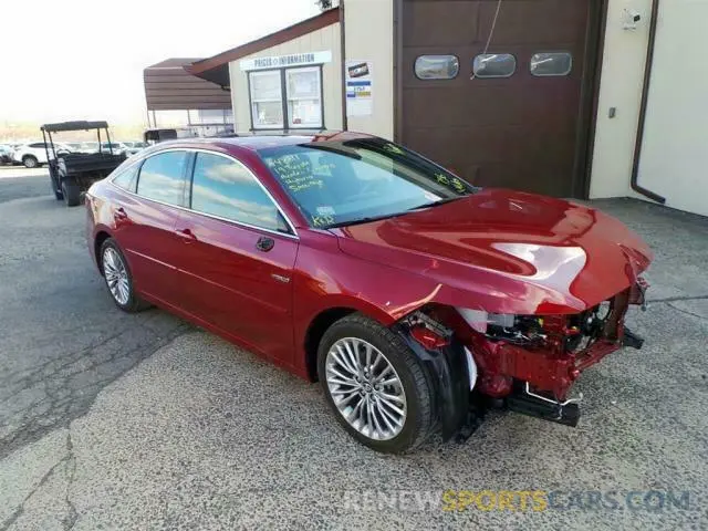 1 Photograph of a damaged car 4T1B21FB3KU003886 TOYOTA AVALON 2019