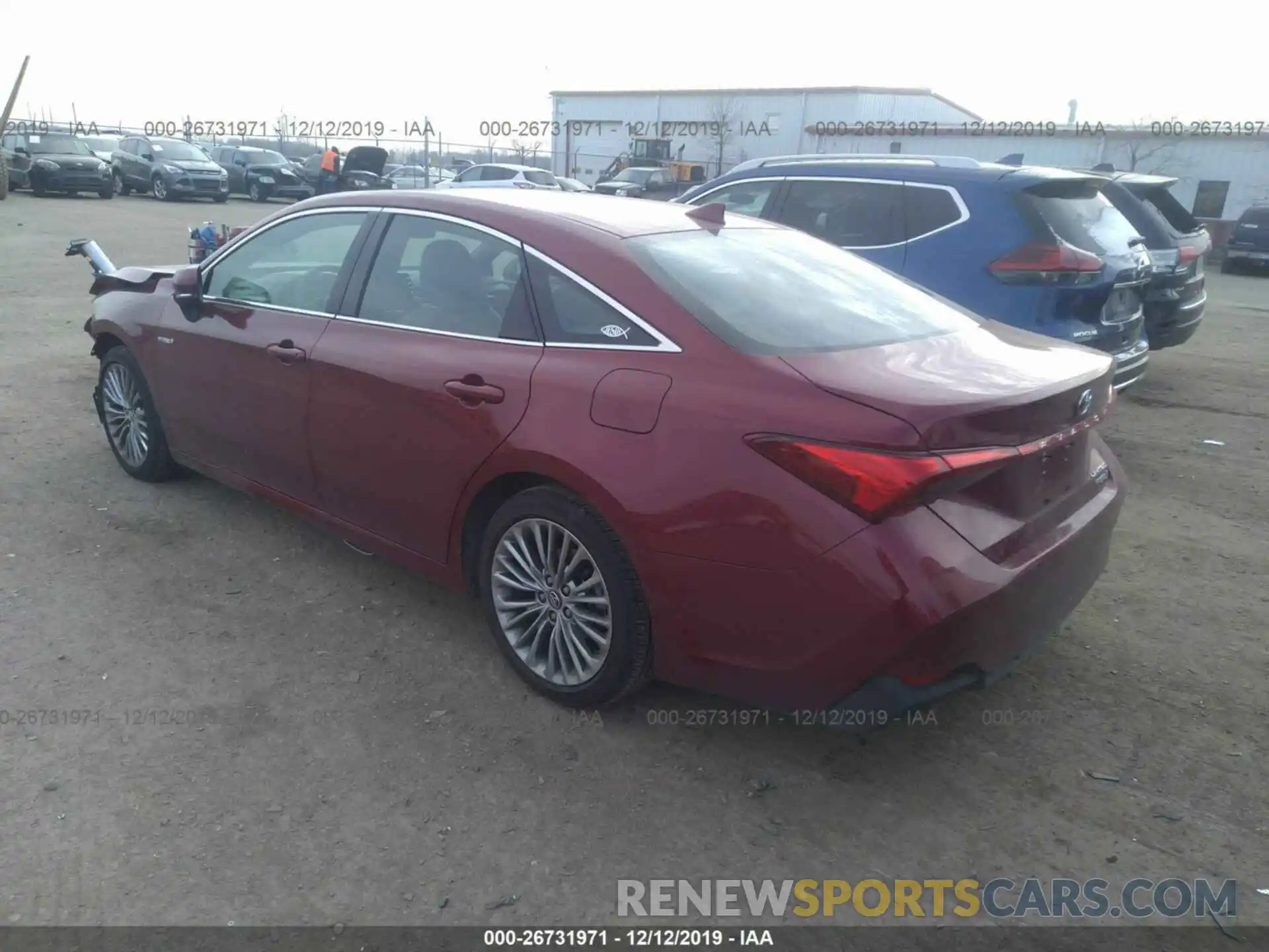 3 Photograph of a damaged car 4T1B21FB7KU001770 TOYOTA AVALON 2019