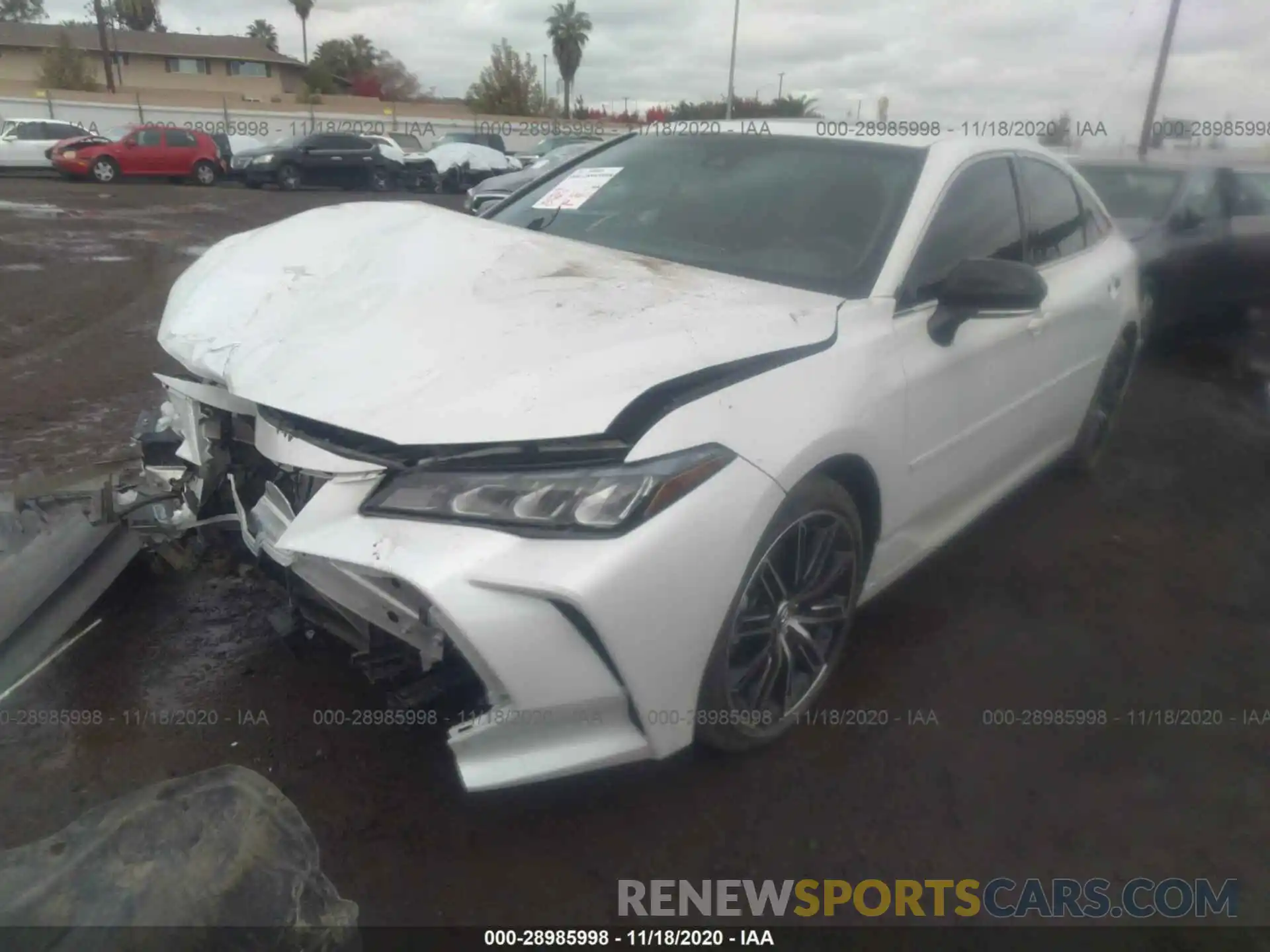 2 Photograph of a damaged car 4T1BZ1FB0KU017305 TOYOTA AVALON 2019