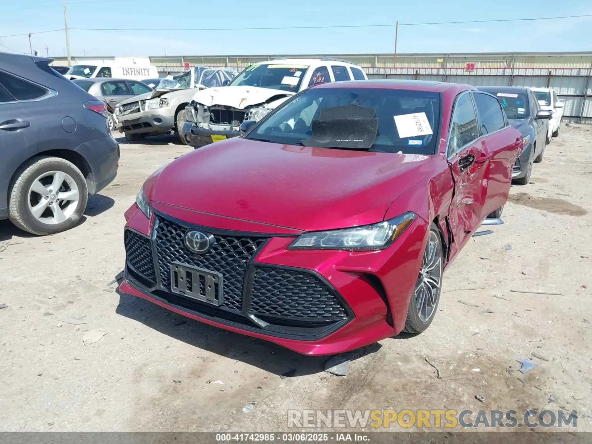 2 Photograph of a damaged car 4T1BZ1FB1KU010539 TOYOTA AVALON 2019