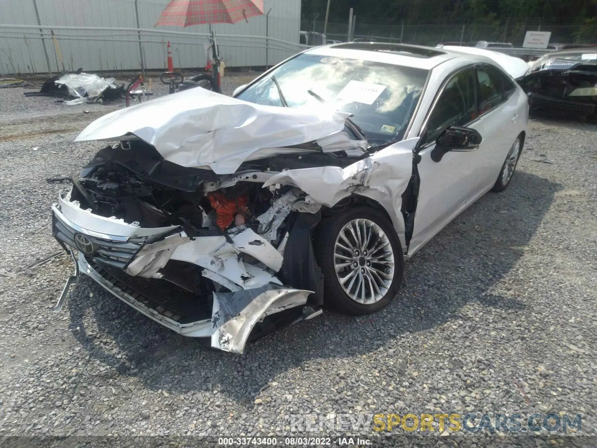 2 Photograph of a damaged car 4T1BZ1FB1KU021346 TOYOTA AVALON 2019