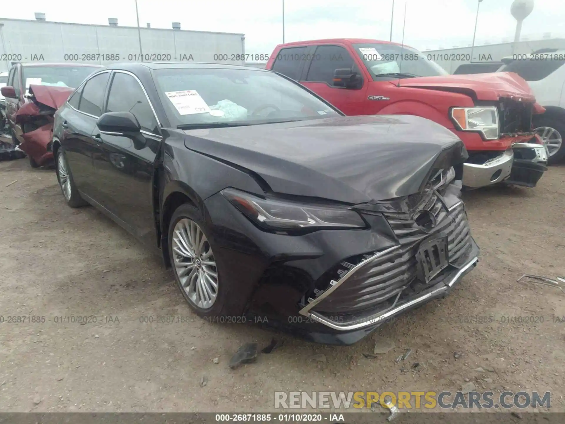 1 Photograph of a damaged car 4T1BZ1FB2KU003194 TOYOTA AVALON 2019