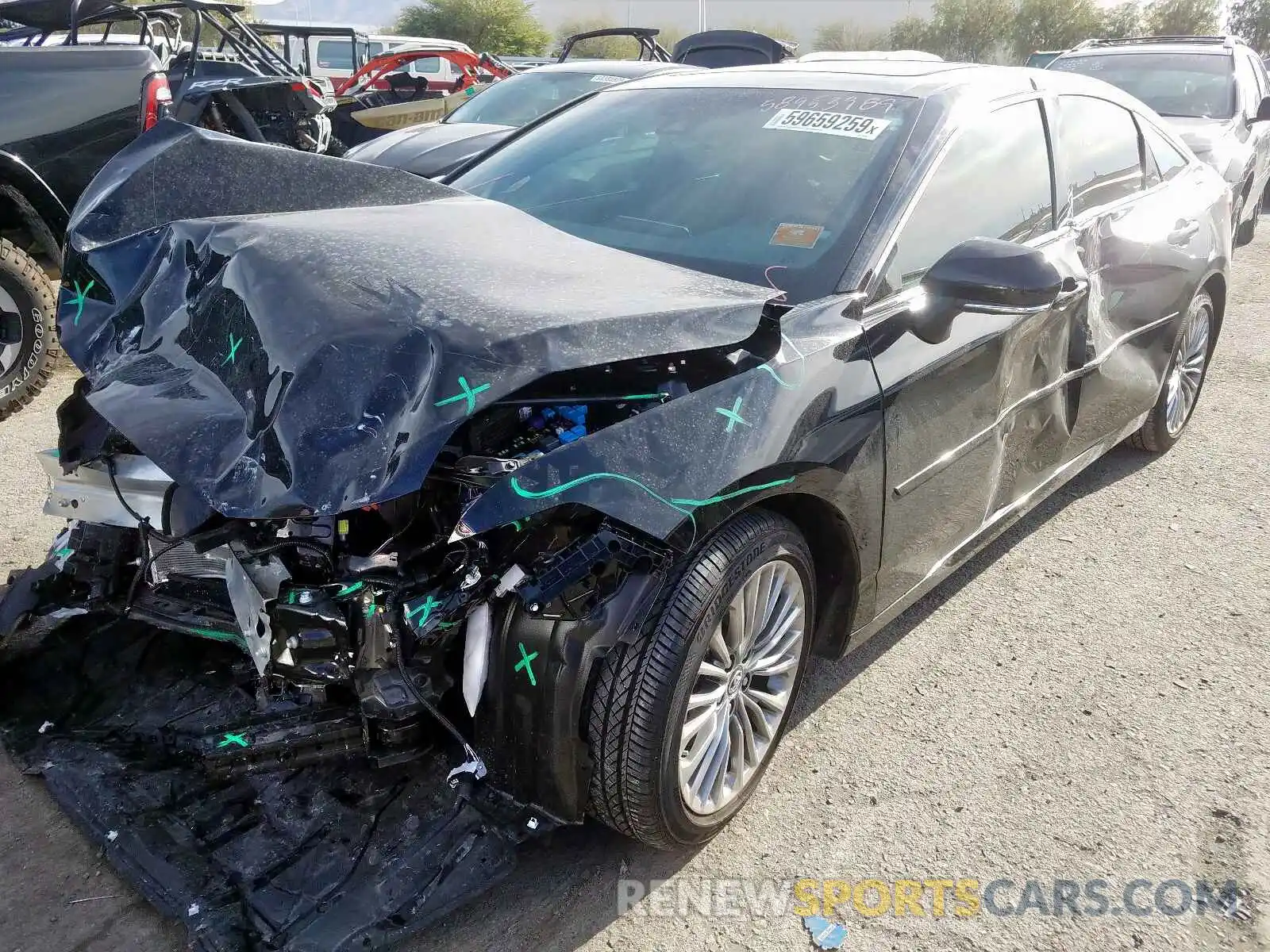 2 Photograph of a damaged car 4T1BZ1FB2KU034400 TOYOTA AVALON 2019