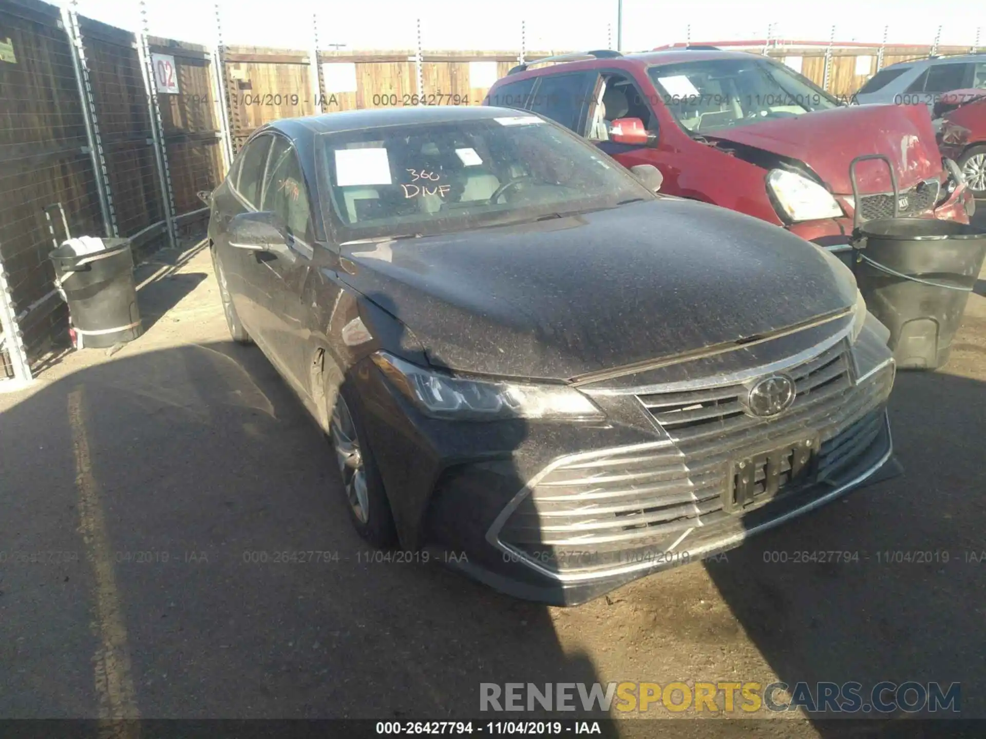 1 Photograph of a damaged car 4T1BZ1FB2KU035613 TOYOTA AVALON 2019