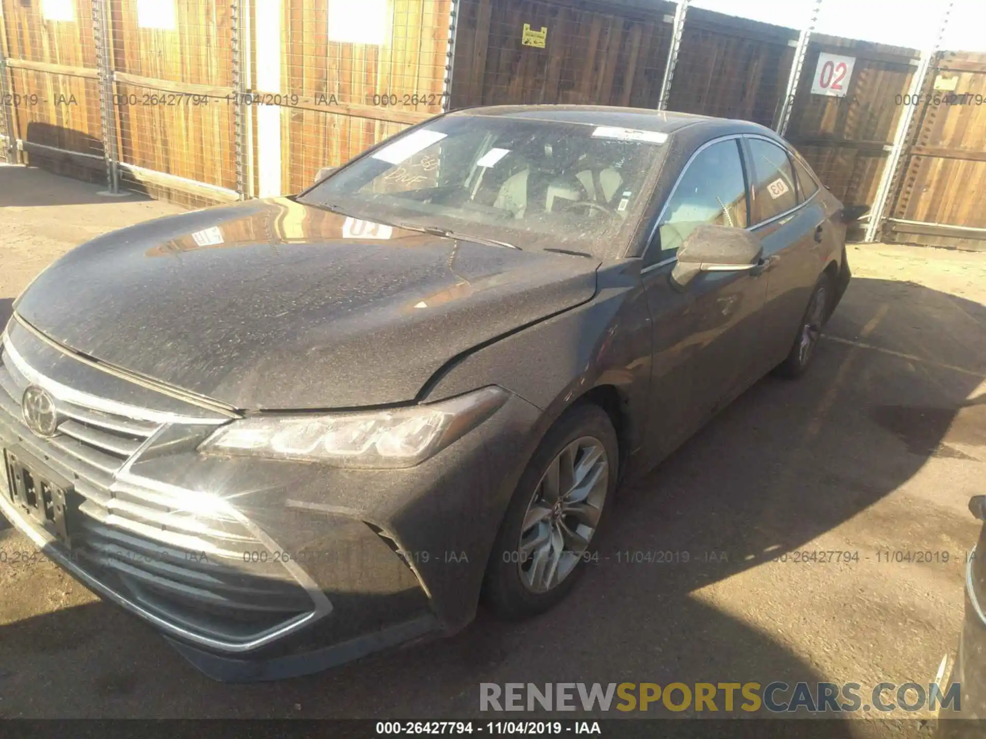 2 Photograph of a damaged car 4T1BZ1FB2KU035613 TOYOTA AVALON 2019