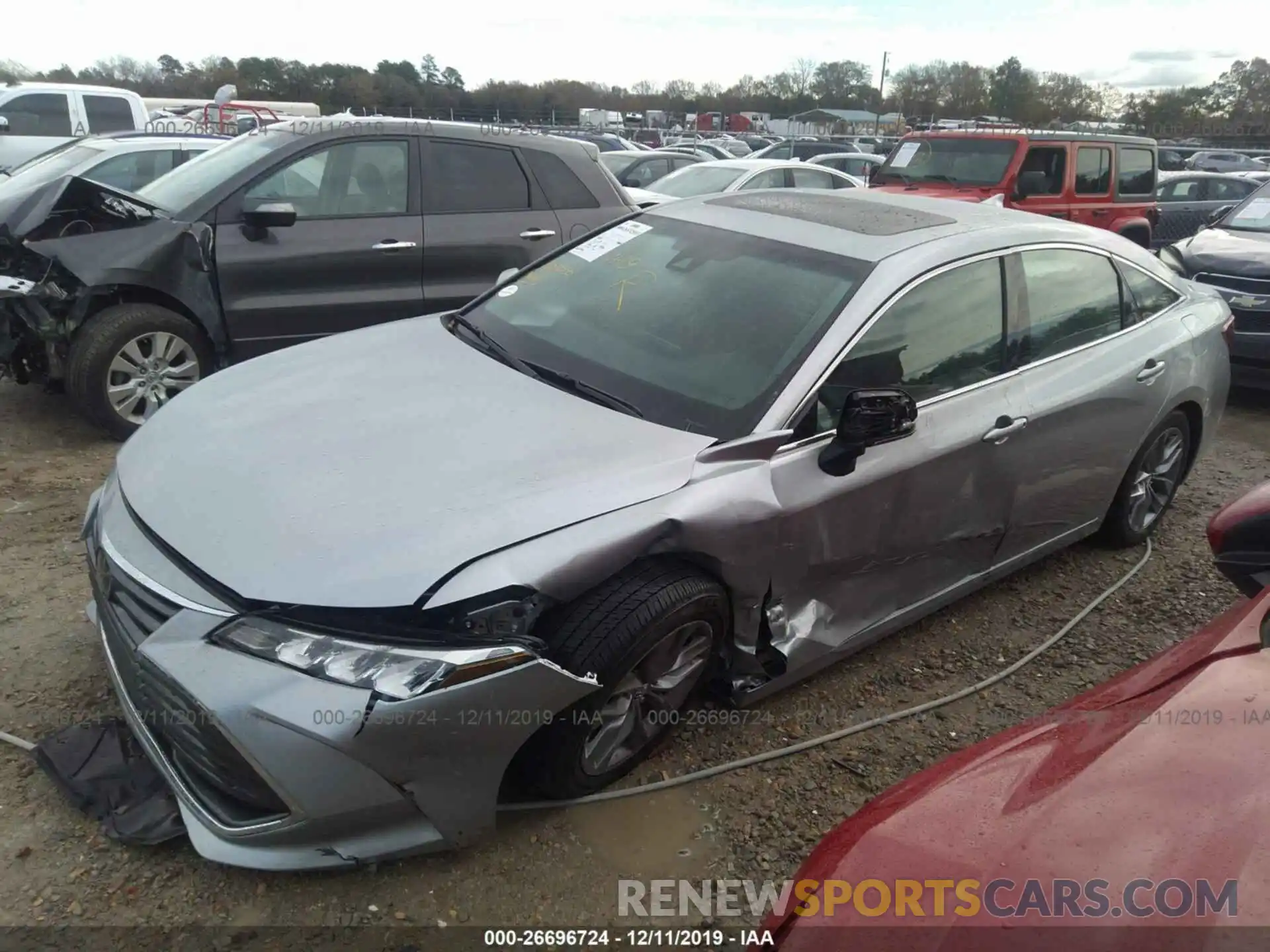 2 Photograph of a damaged car 4T1BZ1FB2KU037782 TOYOTA AVALON 2019