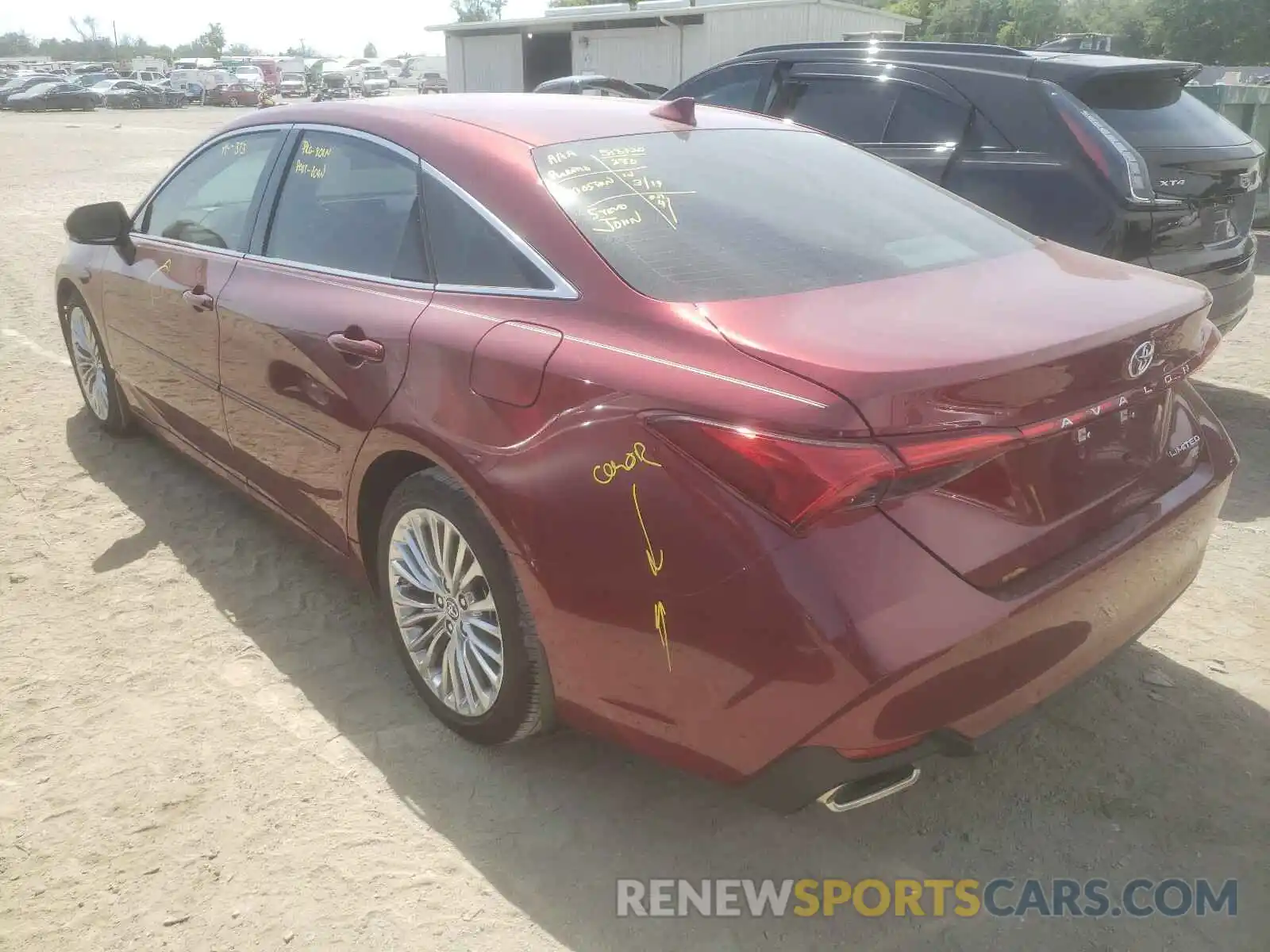 3 Photograph of a damaged car 4T1BZ1FB2KU038317 TOYOTA AVALON 2019