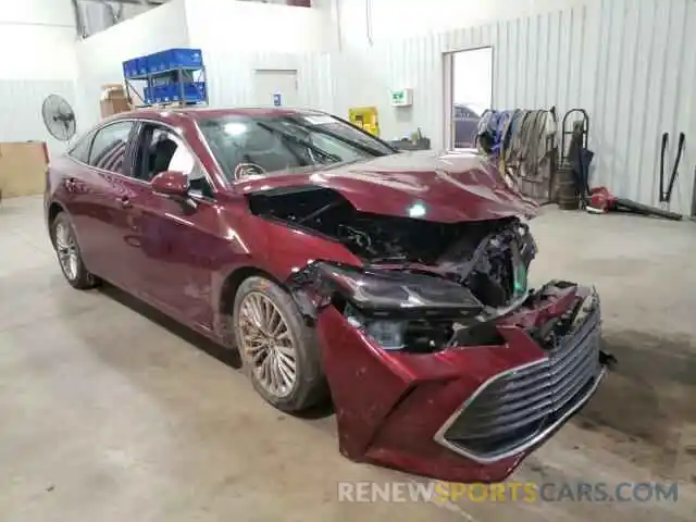 1 Photograph of a damaged car 4T1BZ1FB3KU009330 TOYOTA AVALON 2019