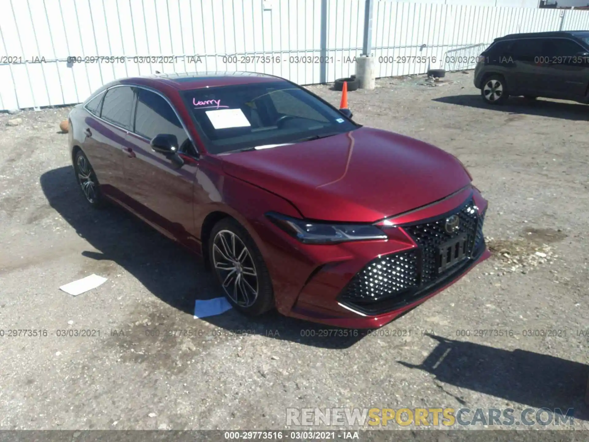 1 Photograph of a damaged car 4T1BZ1FB3KU012406 TOYOTA AVALON 2019