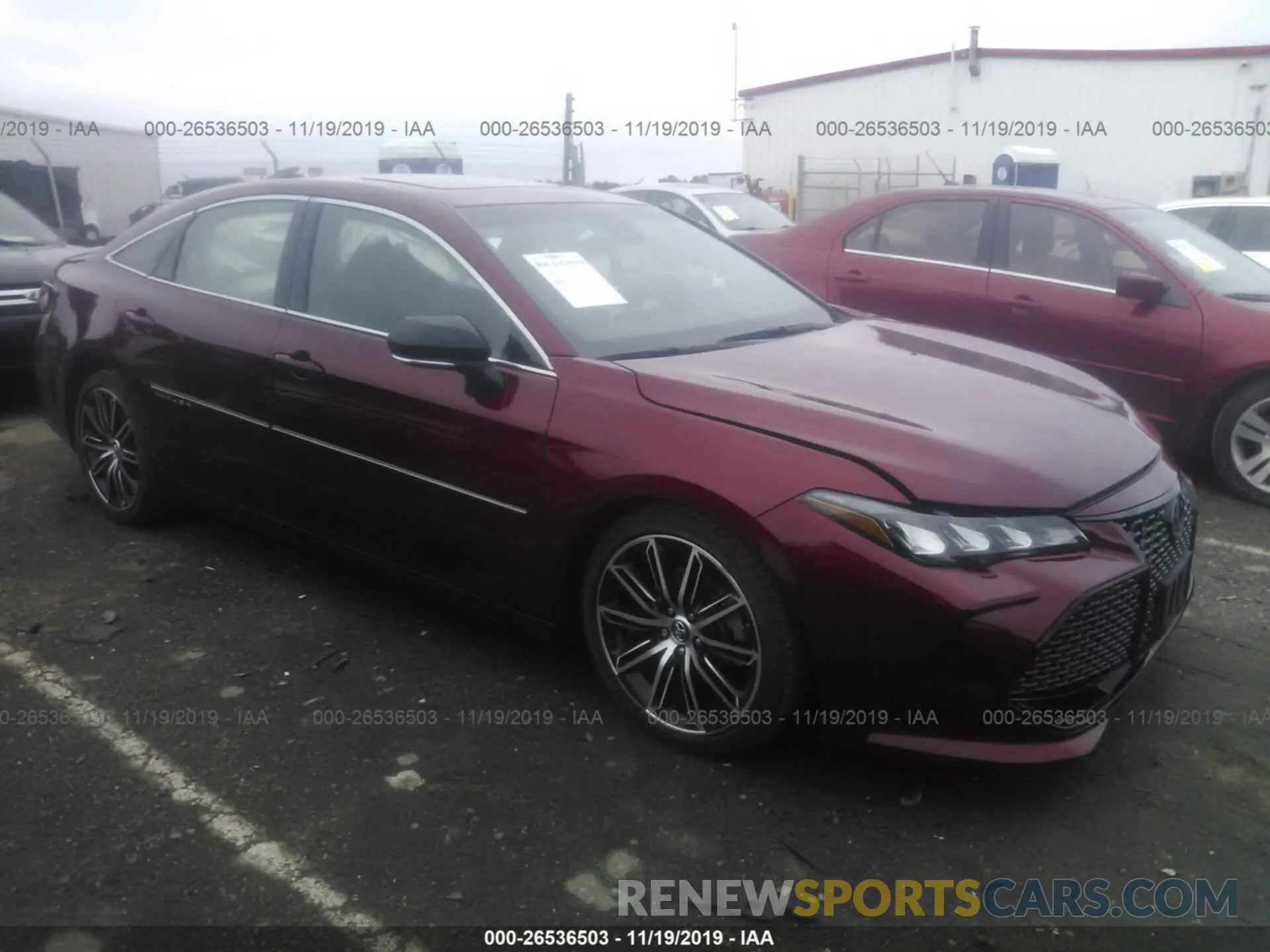 1 Photograph of a damaged car 4T1BZ1FB5KU012522 TOYOTA AVALON 2019
