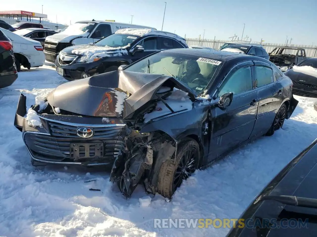 1 Photograph of a damaged car 4T1BZ1FB6KU005563 TOYOTA AVALON 2019