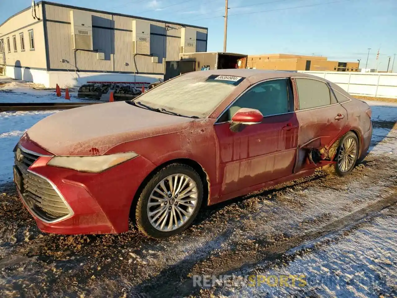 1 Photograph of a damaged car 4T1BZ1FB6KU019415 TOYOTA AVALON 2019