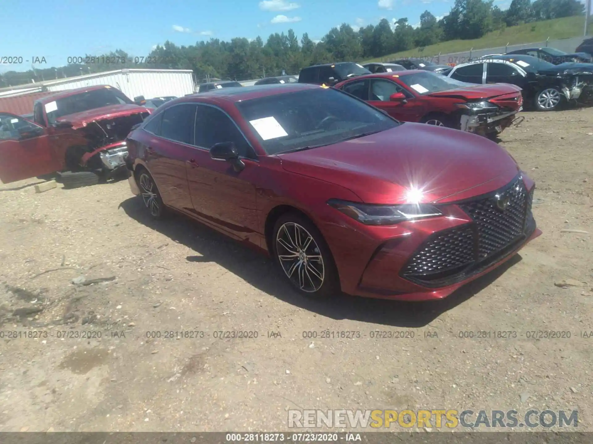 1 Photograph of a damaged car 4T1BZ1FB6KU034187 TOYOTA AVALON 2019