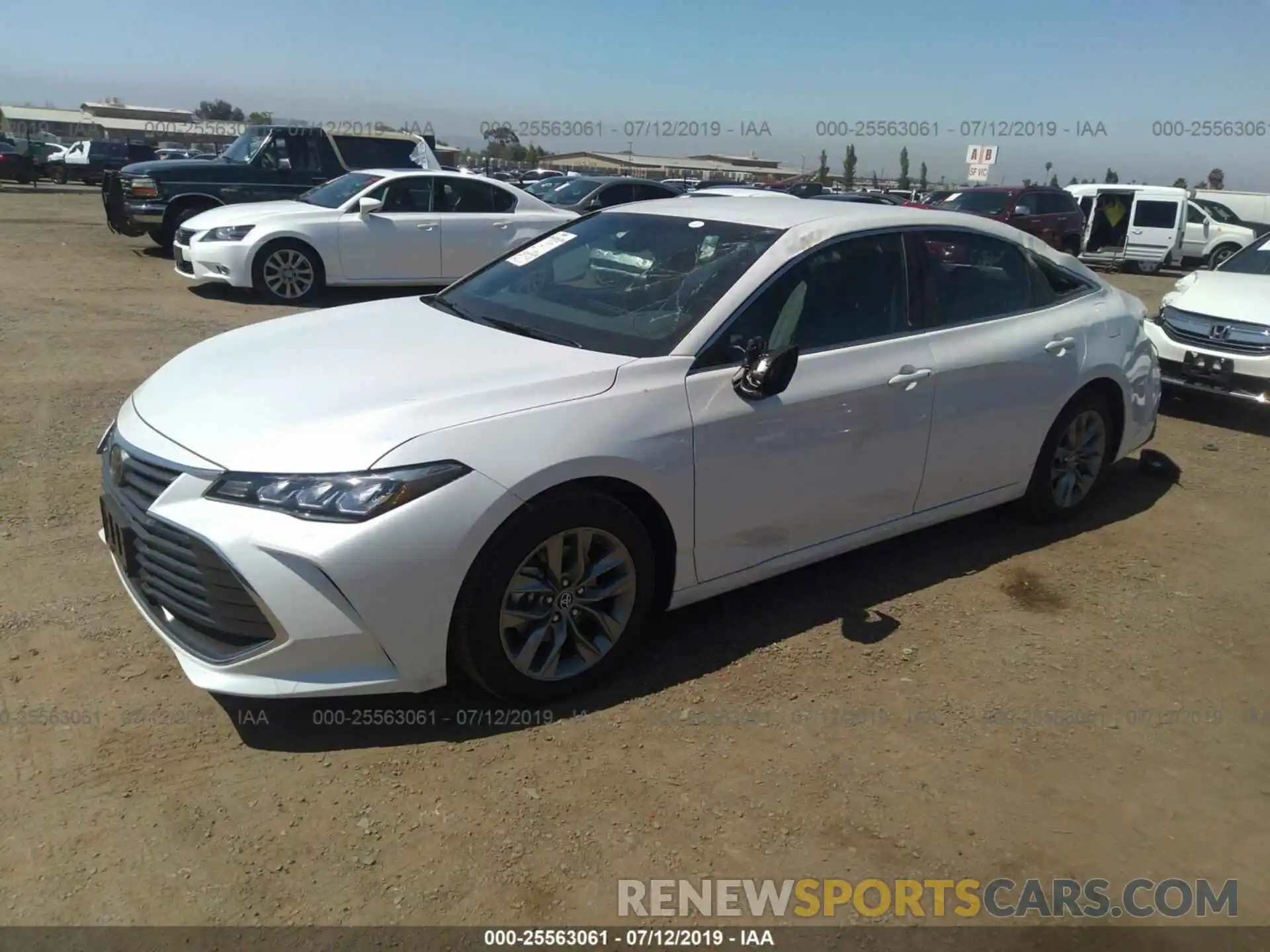 2 Photograph of a damaged car 4T1BZ1FB7KU020721 TOYOTA AVALON 2019