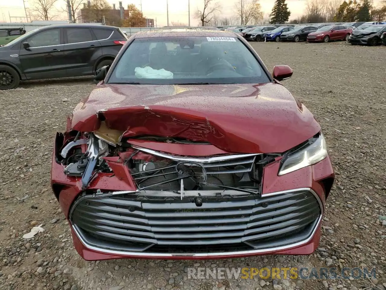 5 Photograph of a damaged car 4T1BZ1FB7KU037406 TOYOTA AVALON 2019