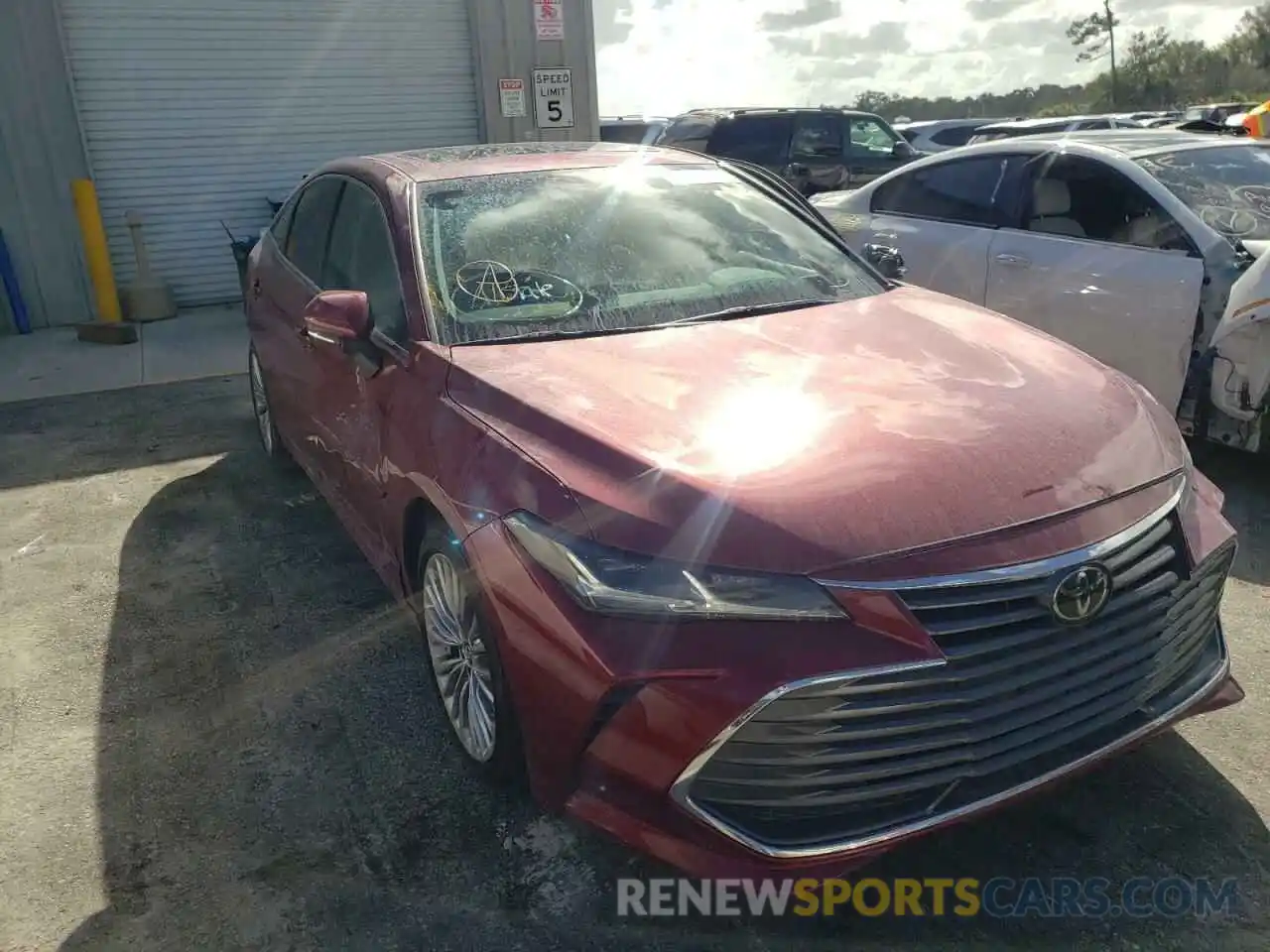 1 Photograph of a damaged car 4T1BZ1FB8KU023899 TOYOTA AVALON 2019