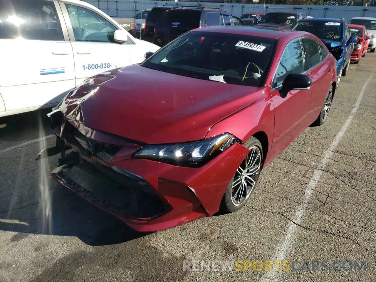 2 Photograph of a damaged car 4T1BZ1FB9KU010322 TOYOTA AVALON 2019