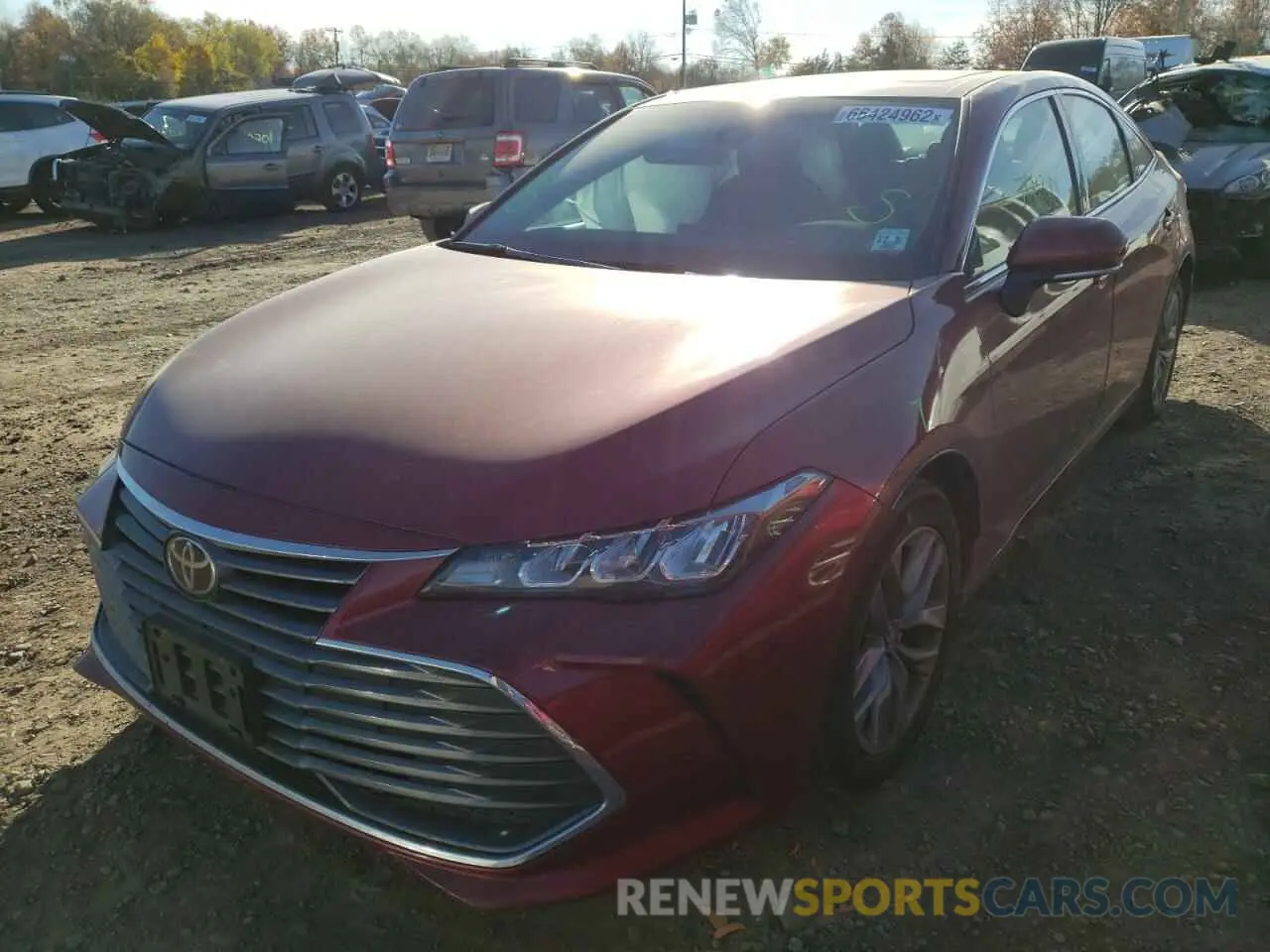 2 Photograph of a damaged car 4T1AZ1FB3LU044320 TOYOTA AVALON 2020