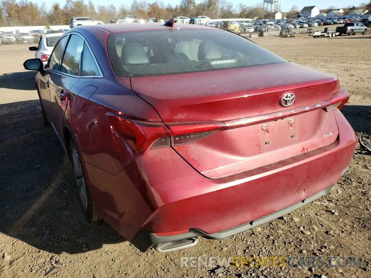 3 Photograph of a damaged car 4T1AZ1FB3LU044320 TOYOTA AVALON 2020