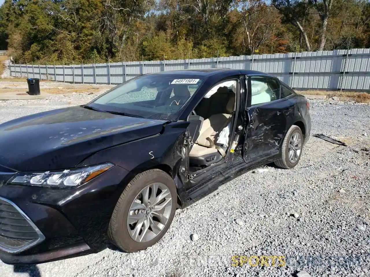 9 Photograph of a damaged car 4T1AZ1FB7LU041646 TOYOTA AVALON 2020