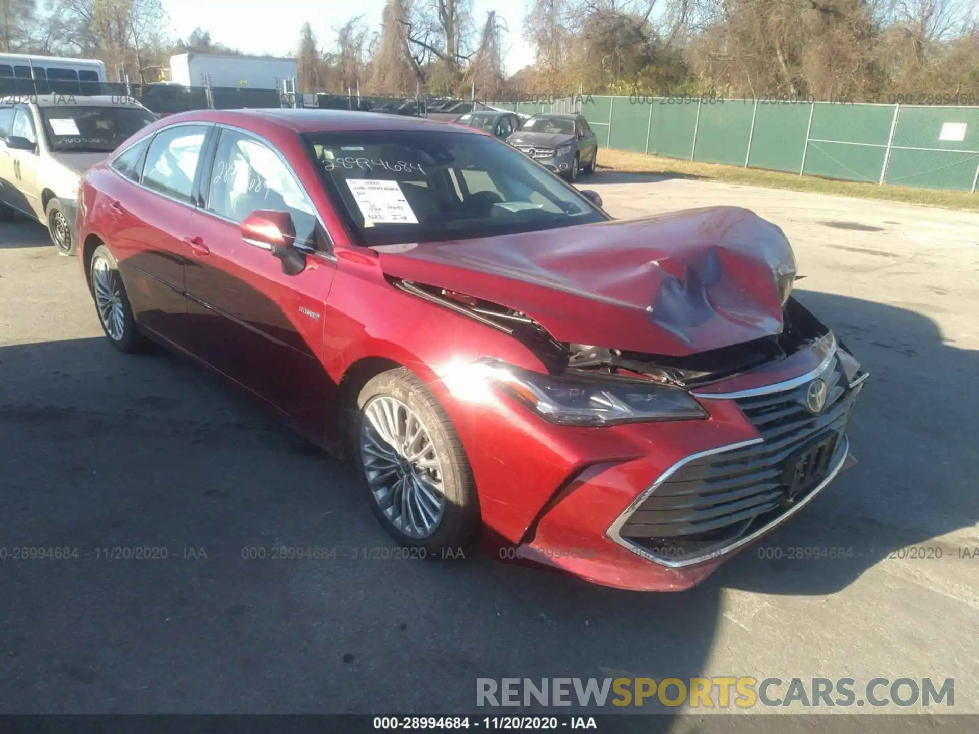 1 Photograph of a damaged car 4T1D21FB9LU017429 TOYOTA AVALON 2020